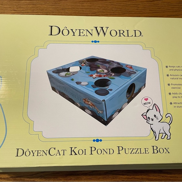 Cat cardboard puzzle box - Picture 1 of 12